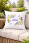 Hello Spring Lemon Flower Wreath Patterned Decorative Throw Pillow Cover Spring Decor 43X43 cm - 6