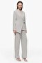 Double-Breasted Closure Blazer Jacket Trousers Woven Bottom - Top Set