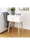 Bedside Table Home Bedroom Modern Minimalist Small Cabinet Simple Storage Bedside Table Coffee Table with Drawer for Bedroom Dorm (Single Layer with Single Drawer) - 8