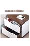 Chest of Drawers, Wooden Dawer Storage Cabinet, Drawer Dresser for Bedroom, 60*40*68cm, White, 203DG5 - 7
