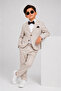 Boy's Linen Effect Suit - 6