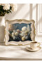 Sultan Poppy Flower Patterned Small Serving Tray |   30X25 cm |   Decorative Tea and Coffee Presentation Tray - 3