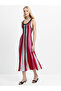 Women Theo Sleeveless Stripe Knit Midi Dress - 2