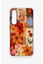 Samsung S25Fe Compatible Orange Lily Patterned Silicone Case - 2