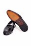 Black Color Laceless Genuine Leather Men's Shoes - 3