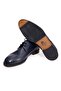 Dark Blue Color Lace-Up Genuine Leather Men's Shoes - 3