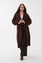 Women's Bearded Knitwear Long Knitted Cardigan 265028 - 3
