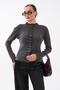 Women's Stand Collar Front Ruffle Detailed Button Closure Knitwear Cardigan 265160 - - 3