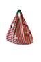 Hande Dizayn Valentine's Mother's Day Green Striped Snoopy Pattern Origami Model Shoulder Bag - 4
