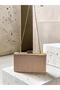Rosegold Striped Laser Patterned Women's Evening Dress Bag Wedding Engagement Graduation - 5
