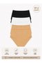 Women's (Elastic Waist) 6-Piece Seamless Laser Cut Non-Marking Lycra High Waist Bikini Slip Panties Premium Stretchy and Soft