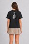 Geometric Pineapple Graphic T-Shirt - Black - 4