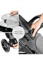 Shopper Neo 2 Pushchair, Grey - Lightweight Travel Stroller (only 7.9kg), Compact & One Hand Folding, with Raincover | Lightweight buggy with 5-point harness, one hand fold, removable bumper bar - 5