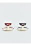 Mixed Floral Printed Porcelain Coffee Cup Set for 2 People (W6) - 3