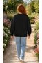 Women's Floral Detailed Bloom Graphic Printed Round Crew Neck Long Sleeve Sweatshirt - 2