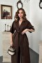 Brown Linen Shirt Set - 3
