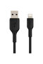 BOOSTCHARGE USB-A TO LIGHTNING CABLE, 1M, BLACK