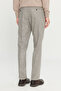 Men's Mink Wool Slim Fit Dobby Trousers with Hidden Elastic Waist and Side Pockets - 5