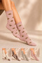 Women's Cotton Patterned Socks Multi-Colored 4-Piece Pack