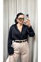 Women's Satin Fabric Stylish Basic Shirt - 4