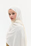 Jakar Rami Shawl with Baklava Pattern - Stone - 4