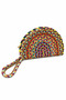 Moss Zippered Straw Jute Vegan Clutch Bag - 5