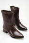 Black Women's Short Heeled Boots