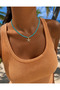 Blue Beaded Zircon Stone Sea Star Necklace - 2