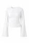Waist-Tied Wide Sleeve Modal Fabric Design Blouse
