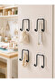 4 Pieces Multi-Purpose Adhesive Hangers Home Organizer Wall Hanger Set - 4