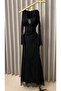 Black lace pattern dress - 3
