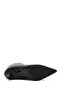 Women's Black Zippered Thin Heeled Leather Boots Af200013Dv - 5