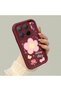 Mi 15t Pro Compatible Case Camera Protector Floral Pattern Maroon Lover Couple Silicone Phone Case - 3