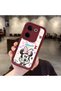 Tecno Camon 20 Compatible Case Camera Protector Minnie Pattern Maroon Lover Couple Silicone Phone Case