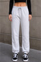 Women's Gray Jogger Double Pocket Sweatpants - 4