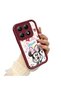 Mi 14t Pro Compatible Case Camera Protector Minnie Pattern Burgundy Lover Couple Silicone Phone Case - 2