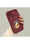 Xiaomi Redmi 10A Compatible Case Camera Protective Case with Cat Burgundy Dear Couple Silicone Phone Case - 2