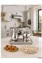 Coffee Pot Set DX3410, Stainless Steel, 1L Coffee & 1.2L Tea | Dual Pot Design, Electric Tray Base, Polished Finish, Arabic Style, Model DX3410 - 2