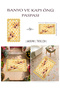 Aura Cute Giraffe Theme Patterned Modern Woven Base Decorative Carpet Aura4039 - 5