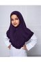 Hijab for Kids – Stylish Modest Islamic Headscarf for Muslim Girls, Ruffle Trim Kids Hijab with Button Front Detail - 3