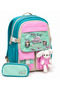 Korean Style Multi-Compartment Elementary & Middle School Backpack with Pen Holder