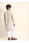 Boys Beige Cotton Kurta with Printed Design - 3