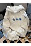 Sea Star Flower Printed Oversize Unisex Women/Men Hooded Sweatshirt