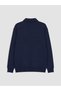 Peak New Season Navy Blue Polo Collar Men's Sweatshirt - 5