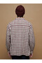 Regular Fit Long Sleeve Plaid Men's Shirt - 3