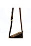 Genuine Crazy Leather Handbag with Long Strap for Crossbody Use - 4