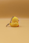 Cute Yellow Chick Design Keychain with Knitted Pattern (Plastic) - Bag Ornament Charm - 4