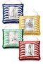 Sailor Sailing Compass Lantern Patterned Striped 4-Piece Fringed Pofiduk Chair Cushion Set - 2