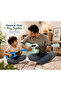 Parent & Child Guitar Ukulele Combo, Green Classical Guitar & Blue Ukulele Set, 2 Musical Instruments for Beginners, Family Music Practice, Learning & Gift - 7