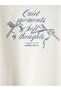 Lcw Kids Ecru Crew Neck Embroidered Girls' Thick Sweatshirt - 2